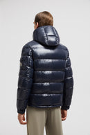 Moncler - Doudoune courte à capuche Moncler Maya Bleu nuit