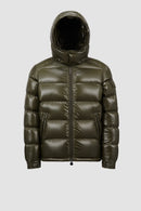Moncler - Doudoune courte à capuche Moncler Maya Vert olive