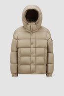 Moncler - Doudoune courte à capuche Vezere Moncler Marron clair