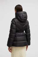 Moncler - Doudoune courte Brosse à capuche et matelassage diagonal Moncler Noir F
