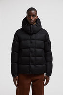 Moncler - Doudoune courte en flanelle Vezere Moncler Noir