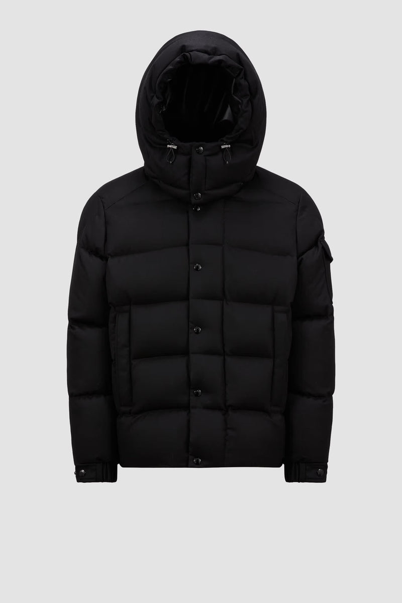 Moncler - Doudoune courte en flanelle Vezere Moncler Noir