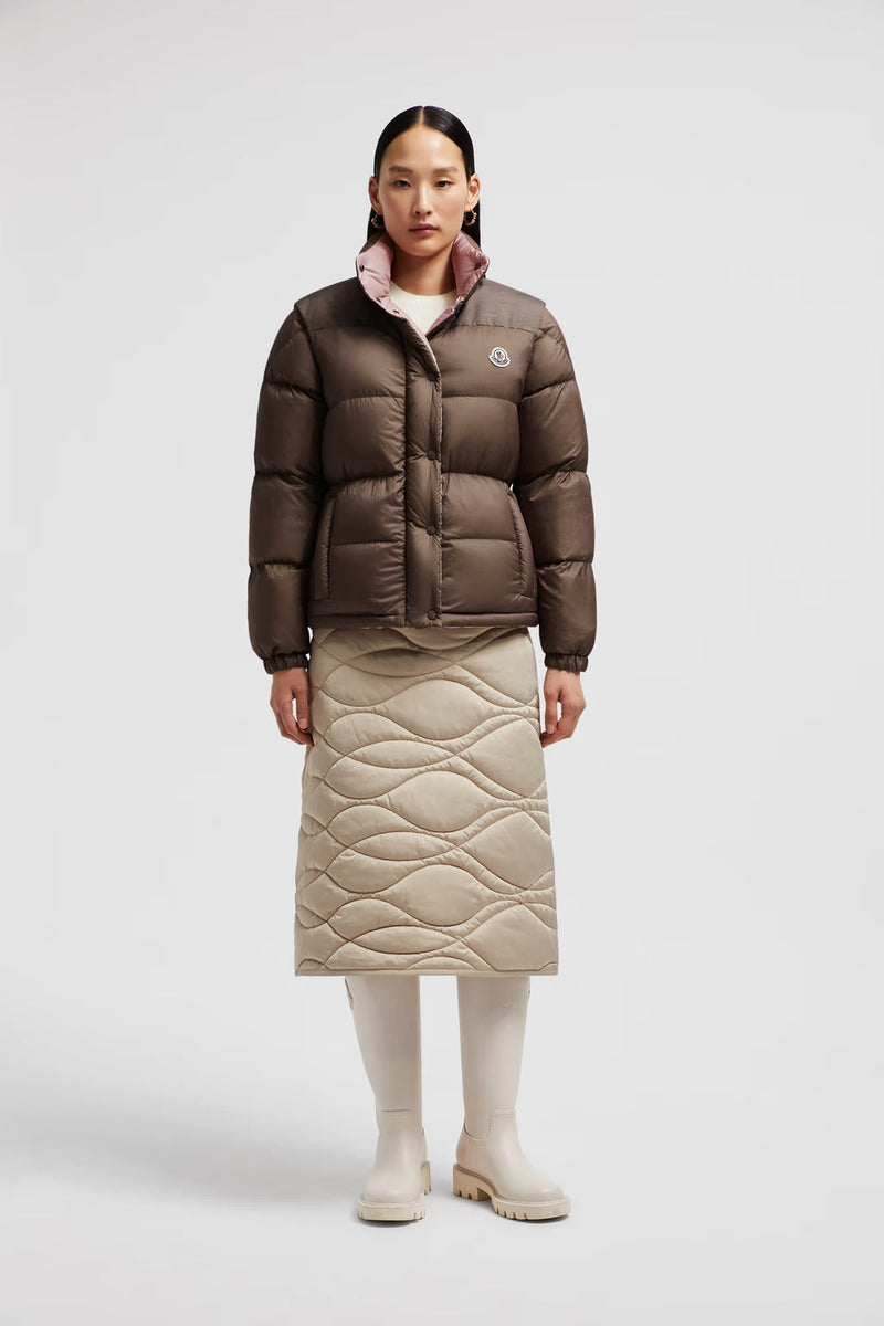 Moncler - Doudoune courte réversible Moncler Verone Maron F