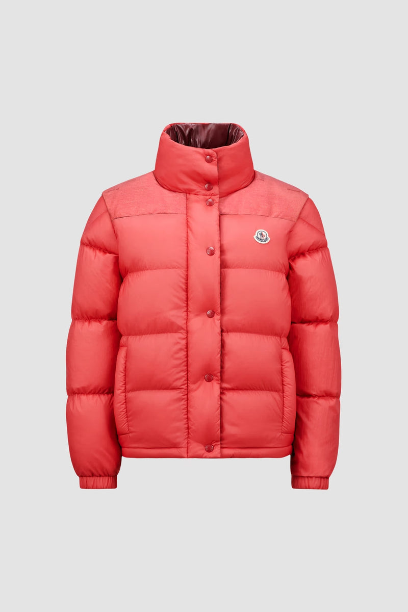 Moncler - Doudoune courte réversible Moncler Verone Rouge corail F