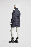 Moncler - Doudoune longue à capuche Gie Moncler Bleu nuit