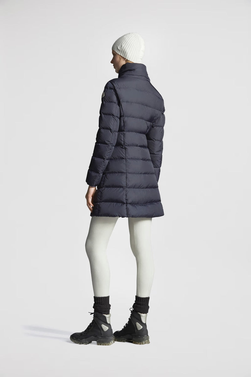 Moncler - Doudoune longue à capuche Gie Moncler Bleu nuit