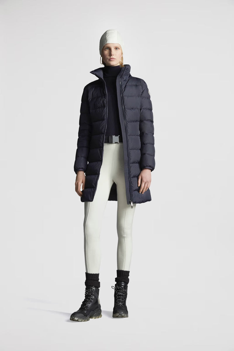 Moncler - Doudoune longue à capuche Gie Moncler Bleu nuit