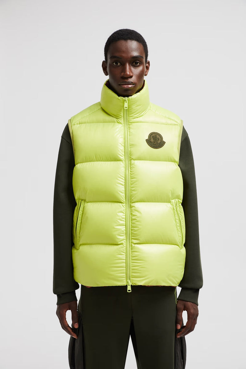 Moncler - Doudoune sans manche Sumido Moncler Vert citron