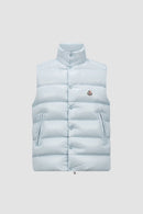 Moncler - Doudoune sans manche Tibb Moncler Bleu Pastel