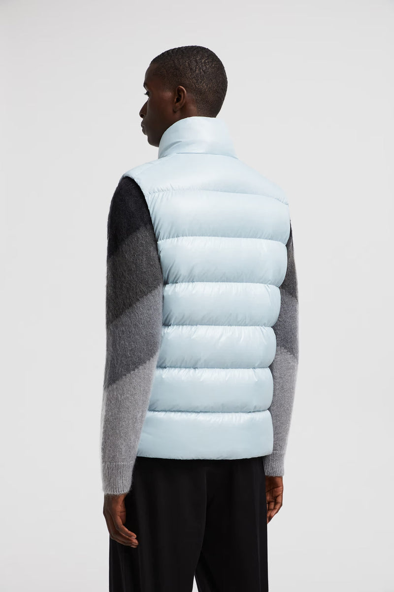 Moncler - Doudoune sans manche Tibb Moncler Bleu Pastel