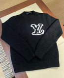 Louis Vuitton - Pull en laine Monogramme LV Noir et Blanc
