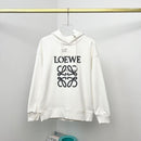 Loewe - Sweat à capuche monogramme en relief Noir et Blanc