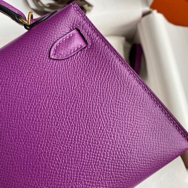 Hermes - Birkin 19 cm  Violet améthyste