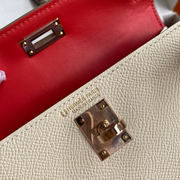 Hermes - Birkin 19 cm Crème Vanille