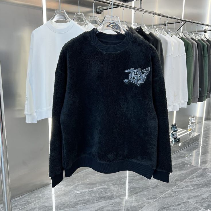 Louis Vuitton - Pull en laine avec logo brodé LV Noir