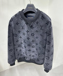 Louis Vuitton - Pull en polaire monogramme LV Gris Foncée