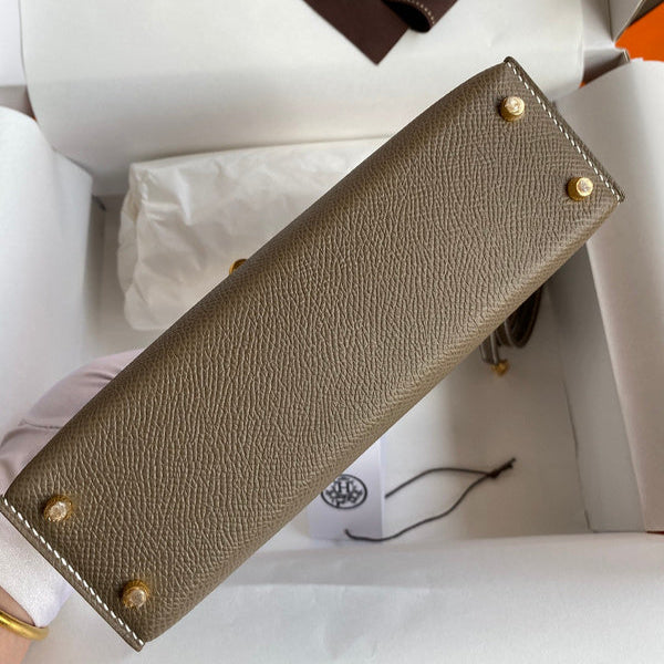 Hermes - Birkin 19 cm Taupe foncé