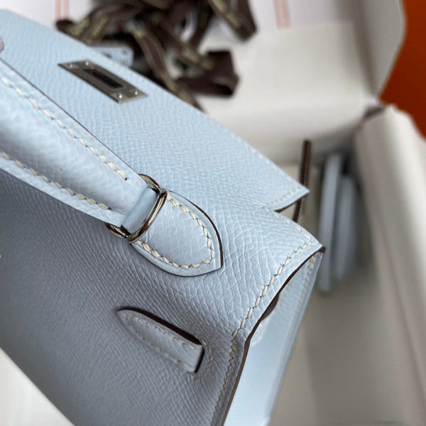 Birkin Bleu verre d'eau 19 cm Bleu glacier