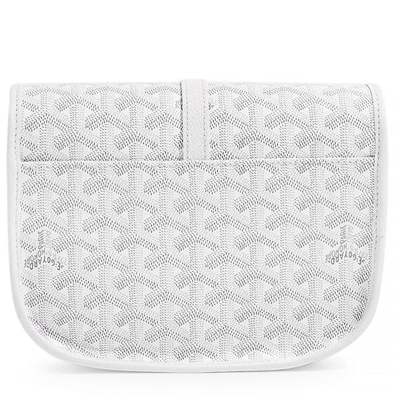 Goyard Goyardine Belvedere II White PM Messenger Bag