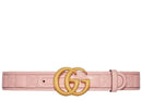 Gucci Pink GG Marmont Matelassé Belt 100/40