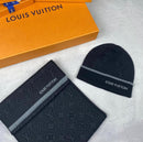 Louis Vuitton - Coffret Bonnet & Écharpe Noir