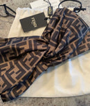 Fendi - Bandeau monogramme FF Marron