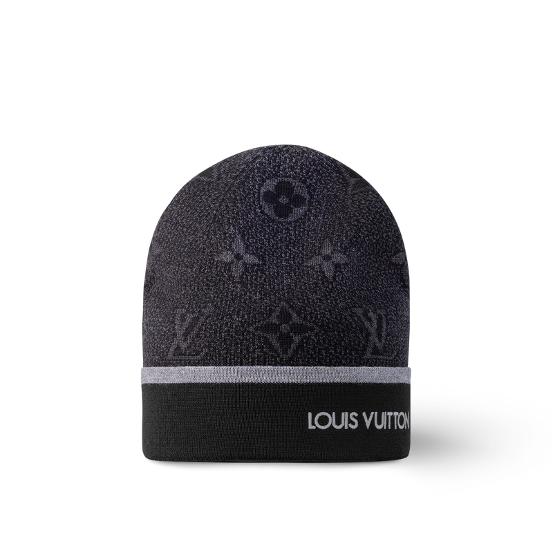 Louis Vuitton - Bonnet LV Monogramme Noir