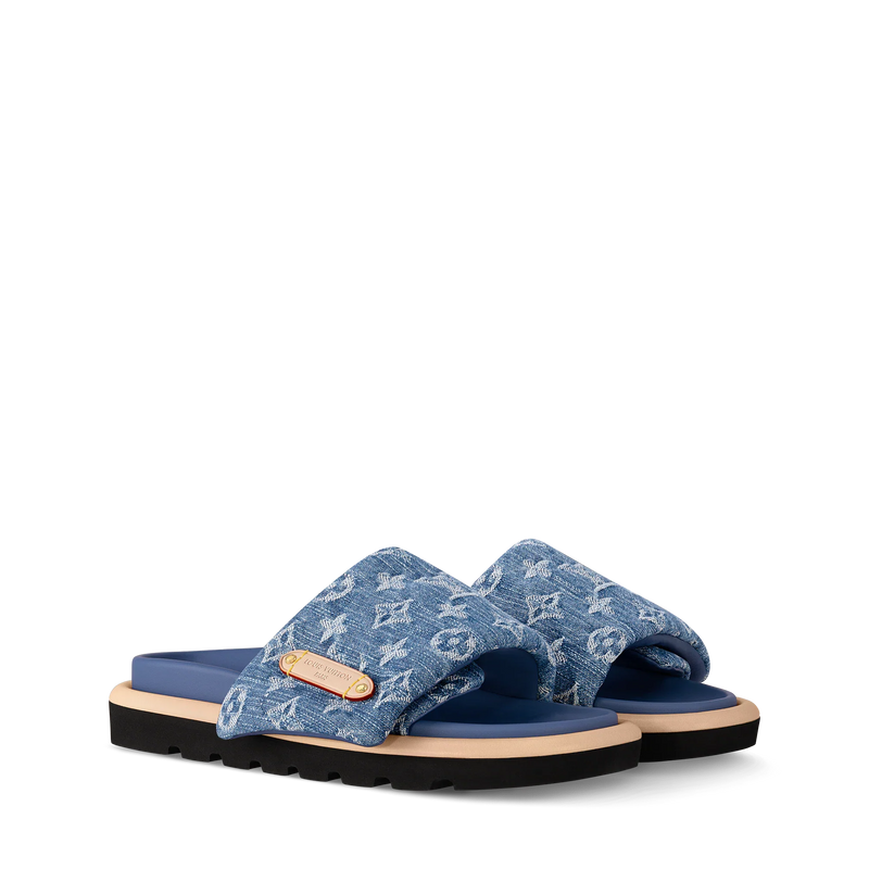 Louis Vuitton - Mule plate confort Pool Pillow Bleu