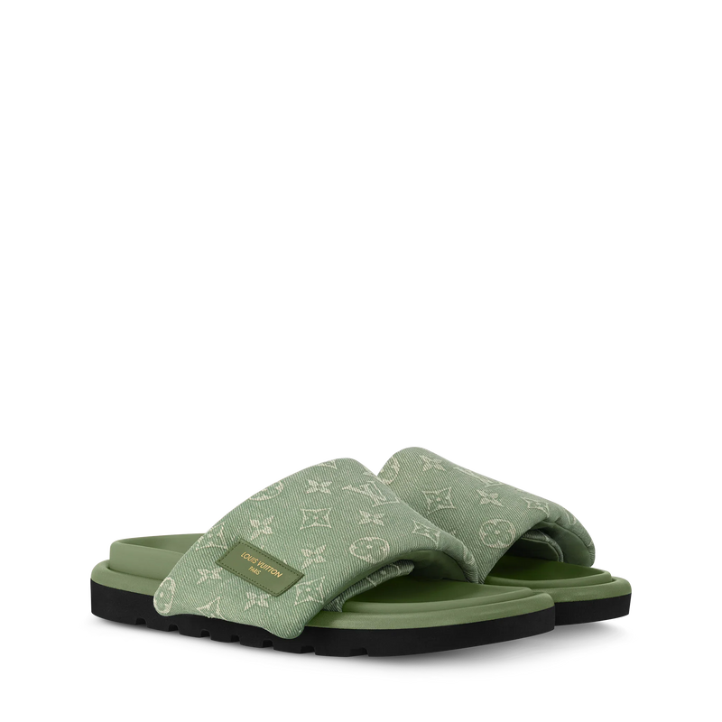 Louis Vuitton - Mule plate confort Pool Pillow Vert