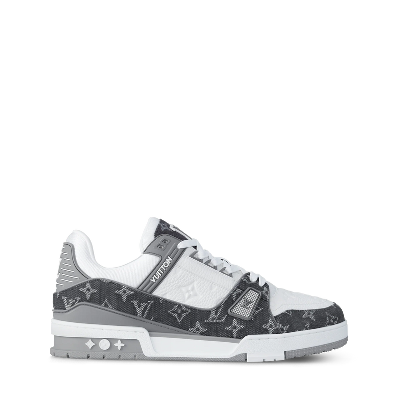 Sneaker LV Trainer Gris Blanc Noir