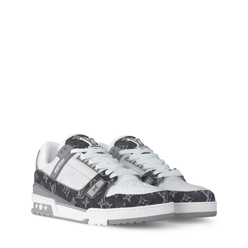 Sneaker LV Trainer Gris Blanc Noir
