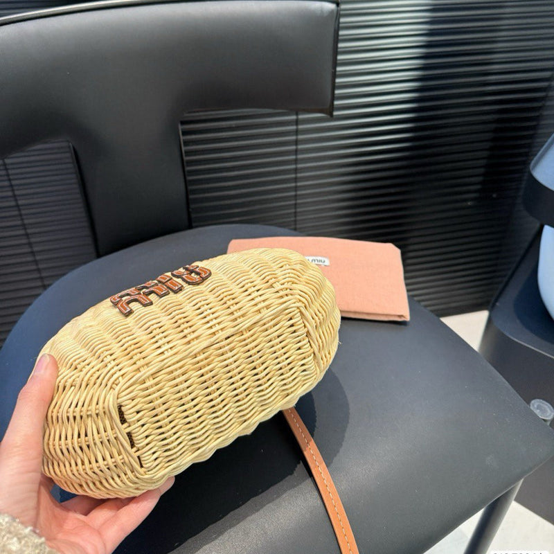 Miumiu - Wander wicker hobo bag