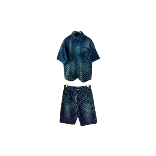 Louis Vuitton - Ensemble SHORT + CHEMISE Bleu