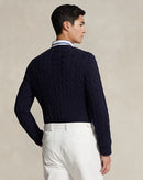 Ralph Lauren - Pull torsadé Bleu Marine