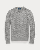 Ralph Lauren - Pull torsadé Gris