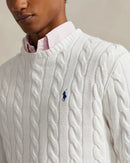 Ralph Lauren - Pull torsadé Blanc