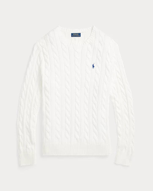 Ralph Lauren - Pull torsadé Blanc