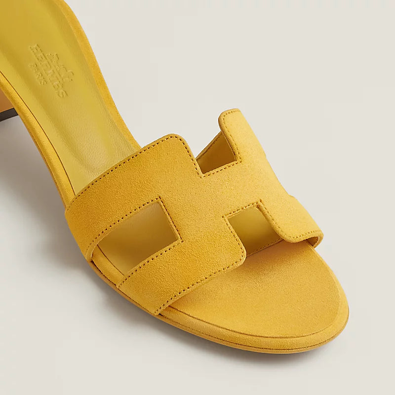 Hermès - Sandales Oasis Jaune Bouton D'or
