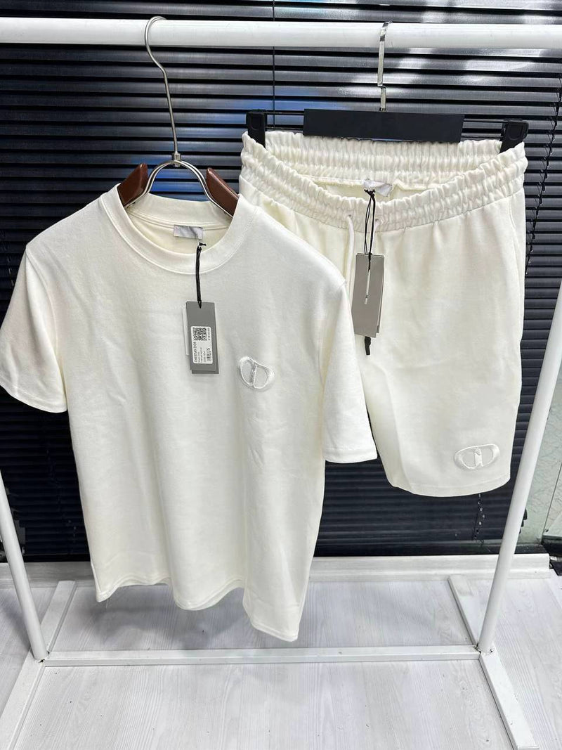 Dior - Ensemble SHORT + T-SHIRT CD Blanc