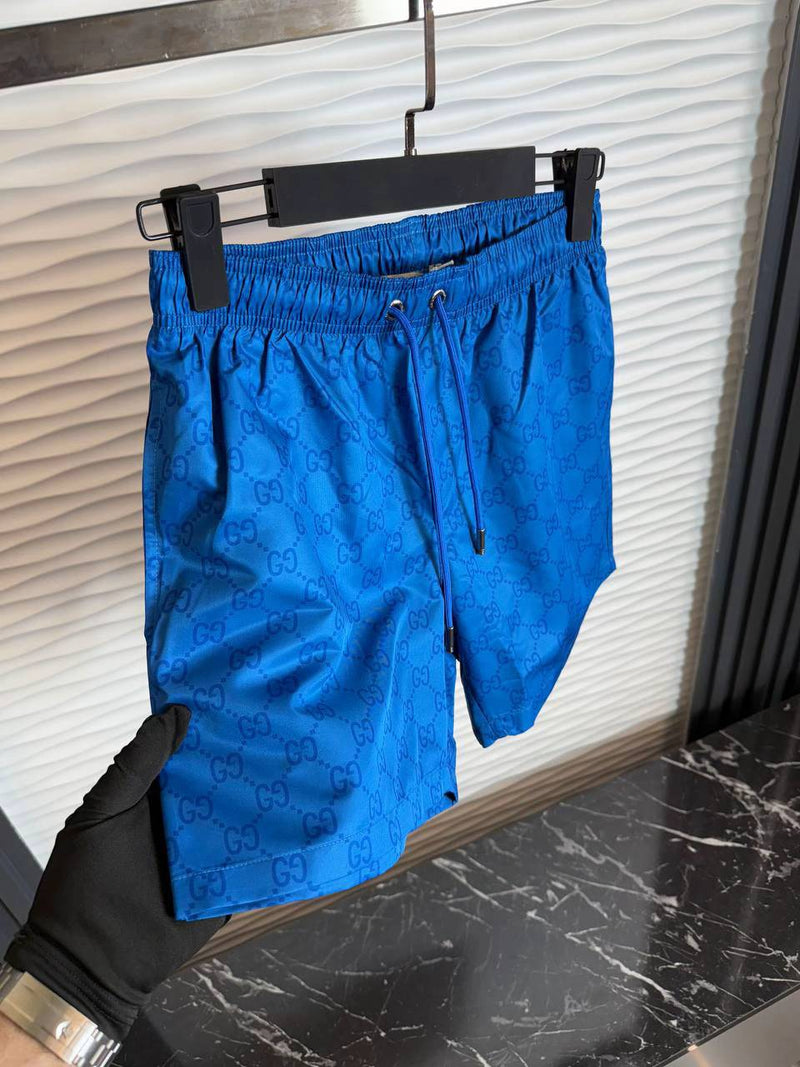 GUCCI - Short Motifs GG Bleu foncé