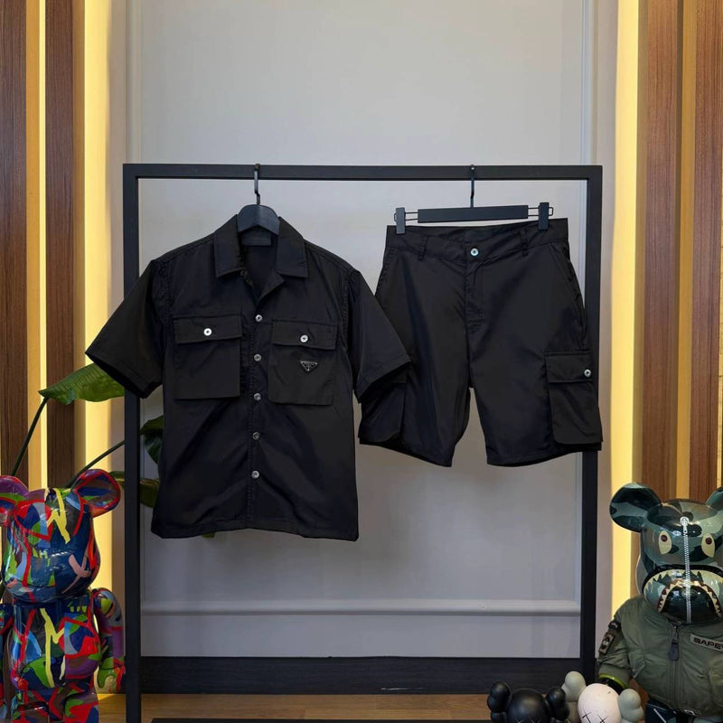 Prada - Ensemble Prada CHEMISE + SHORT Noir
