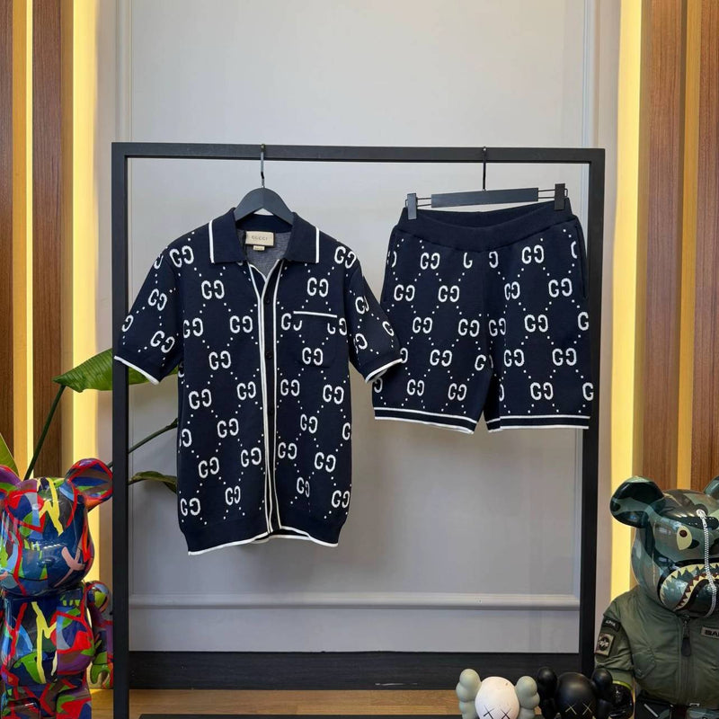 GUCCI - ENSEMBLE GG SHORT + CHEMISE Summer Vibe Bleu