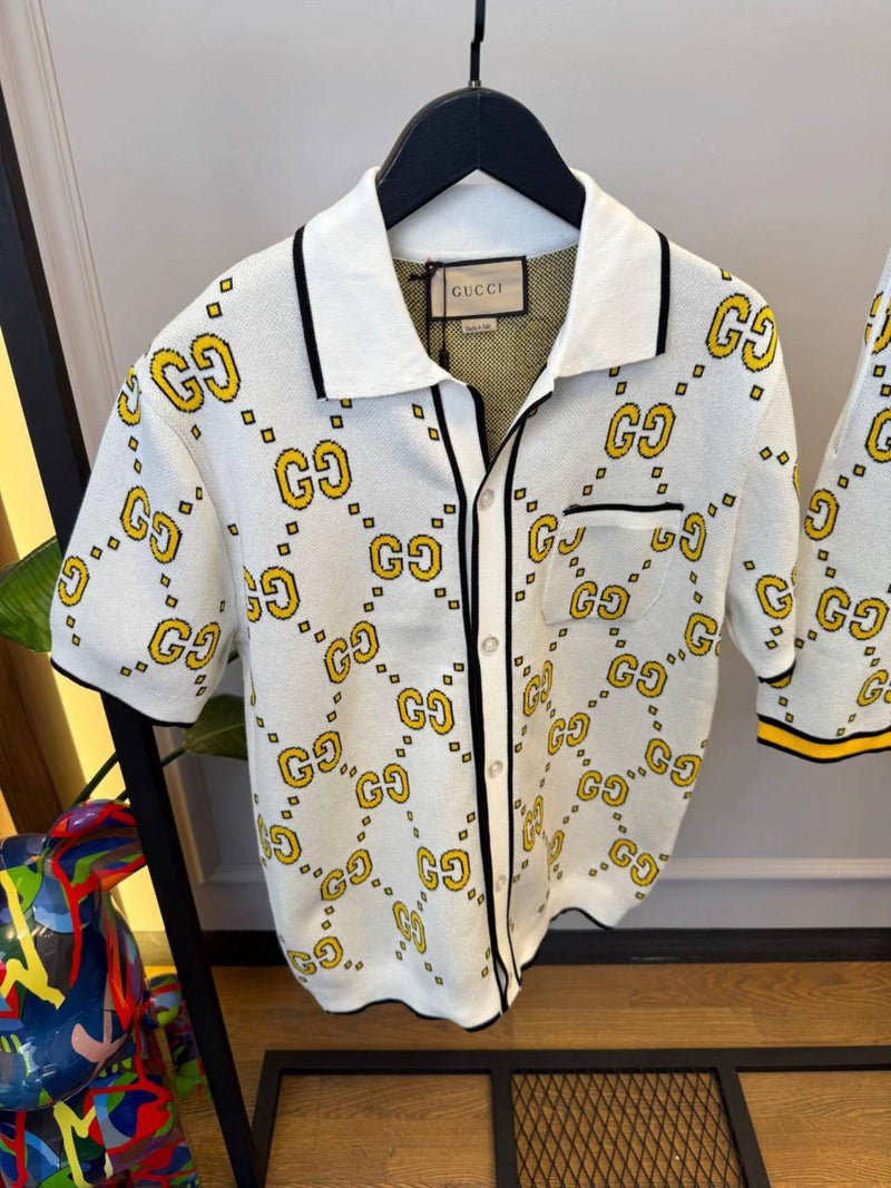 GUCCI - ENSEMBLE GG SHORT + CHEMISE Summer Vibe Jaune