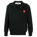 Comme Des Garçons - Gilet Noir CDG double coeur