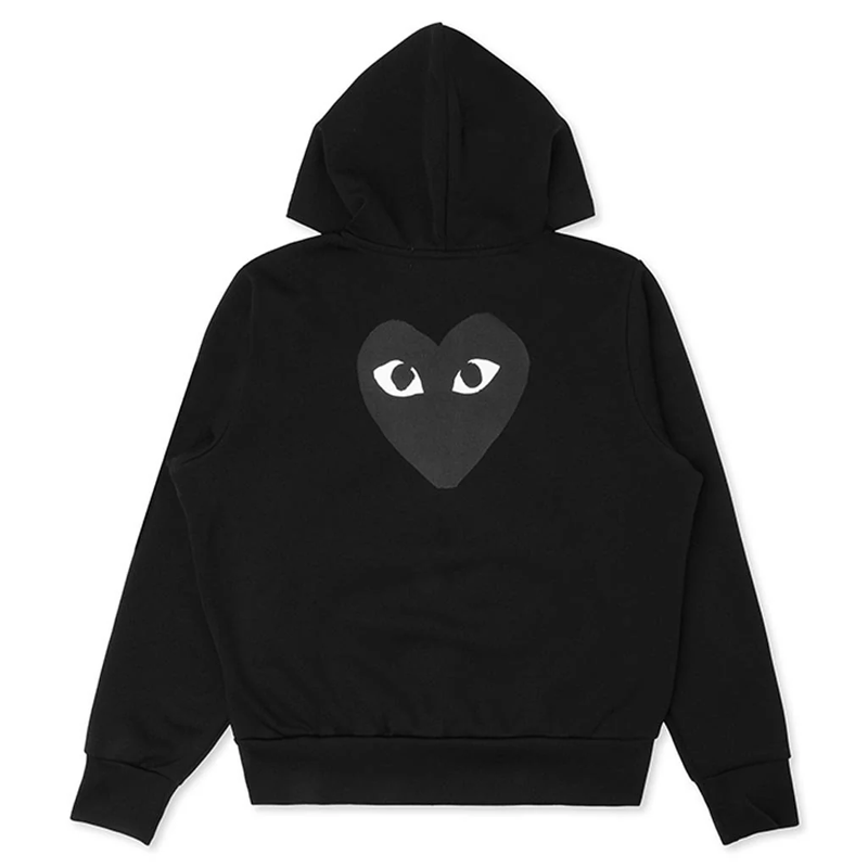 Comme Des Garçons - Veste CDG Noir à capuche (coeur dorsal)